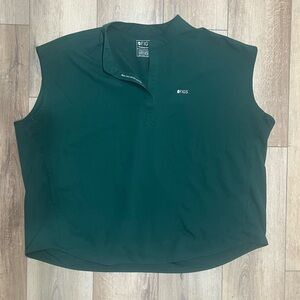 Figs British Racing Green Rafaela Oversized Scrub Top 3XL